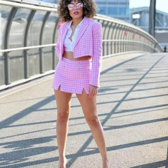 ZARA TEXTURED SKORT - Picture 2 of 4